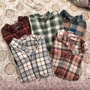 Lot of Eddie Bauer Flannels